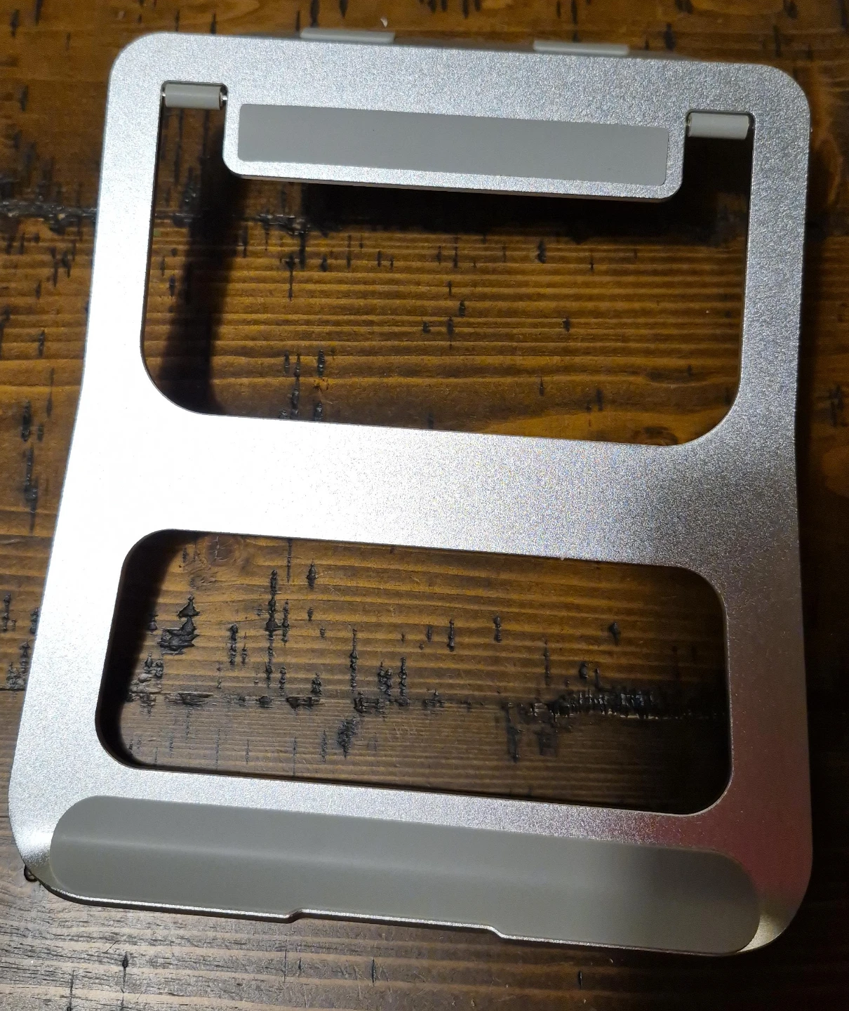 Silver Aluminum Laptop Stand