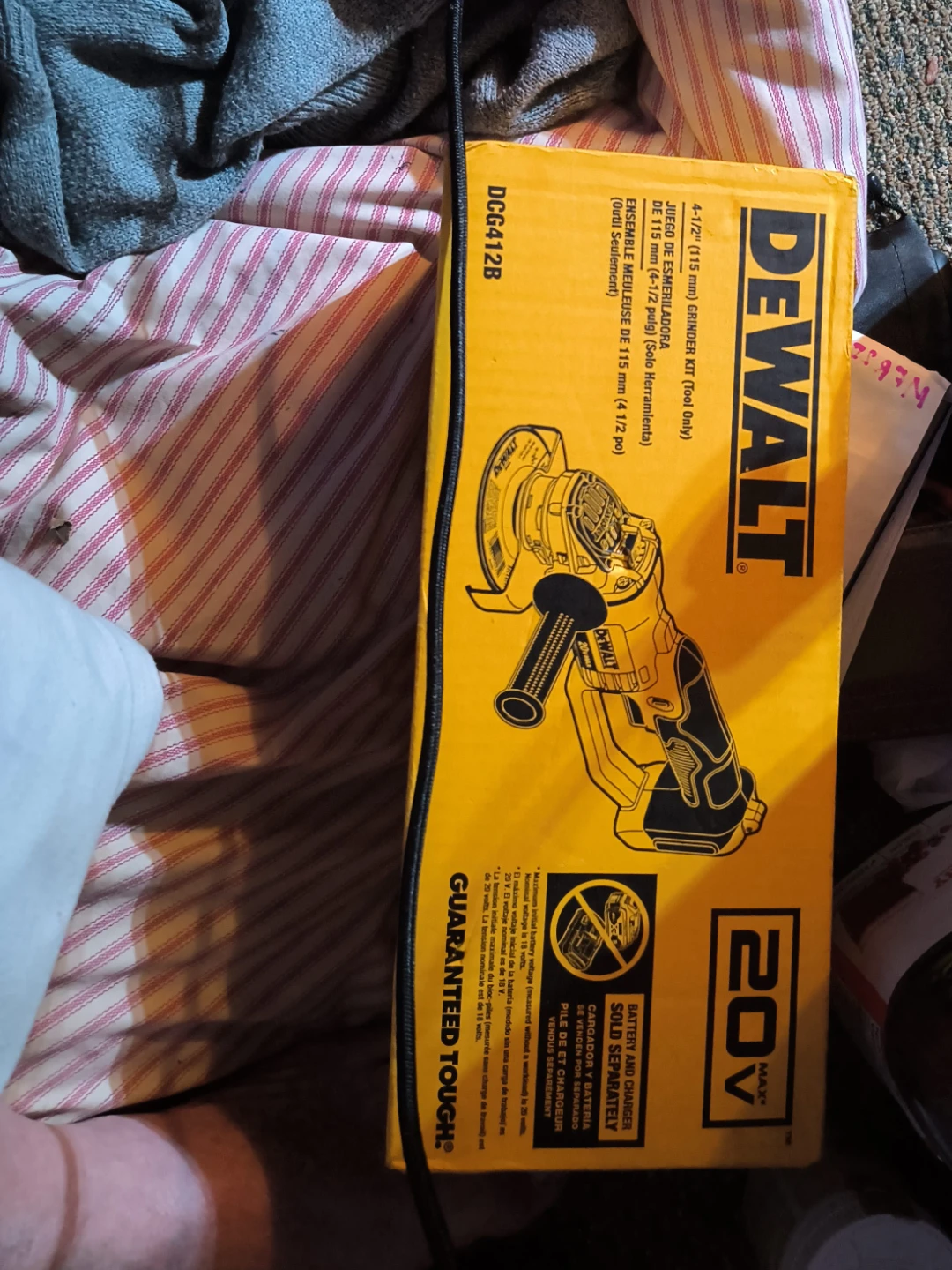 DeWalt DCG412B 20V MAX Angle Grinder - New in Box