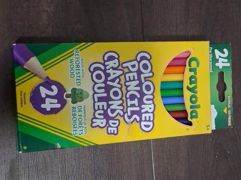 Crayola 24 Coloured Pencils - New!