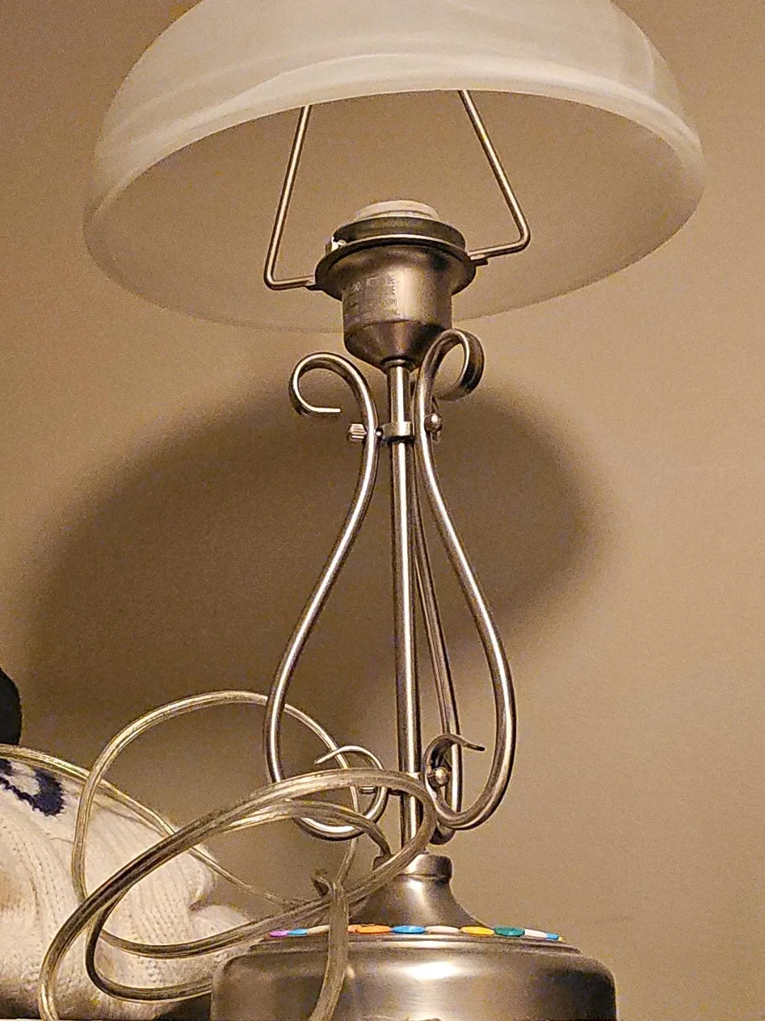 #cleanup - Silver Finish Desk Lamp