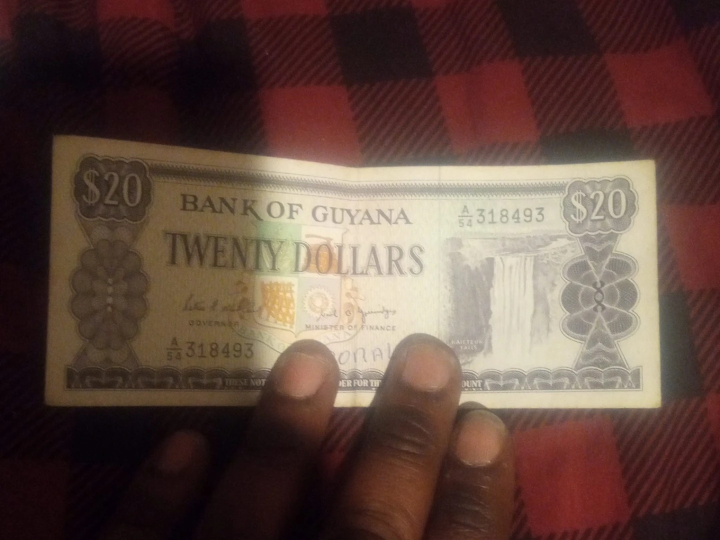 Bank of Guyana $20 Bill
