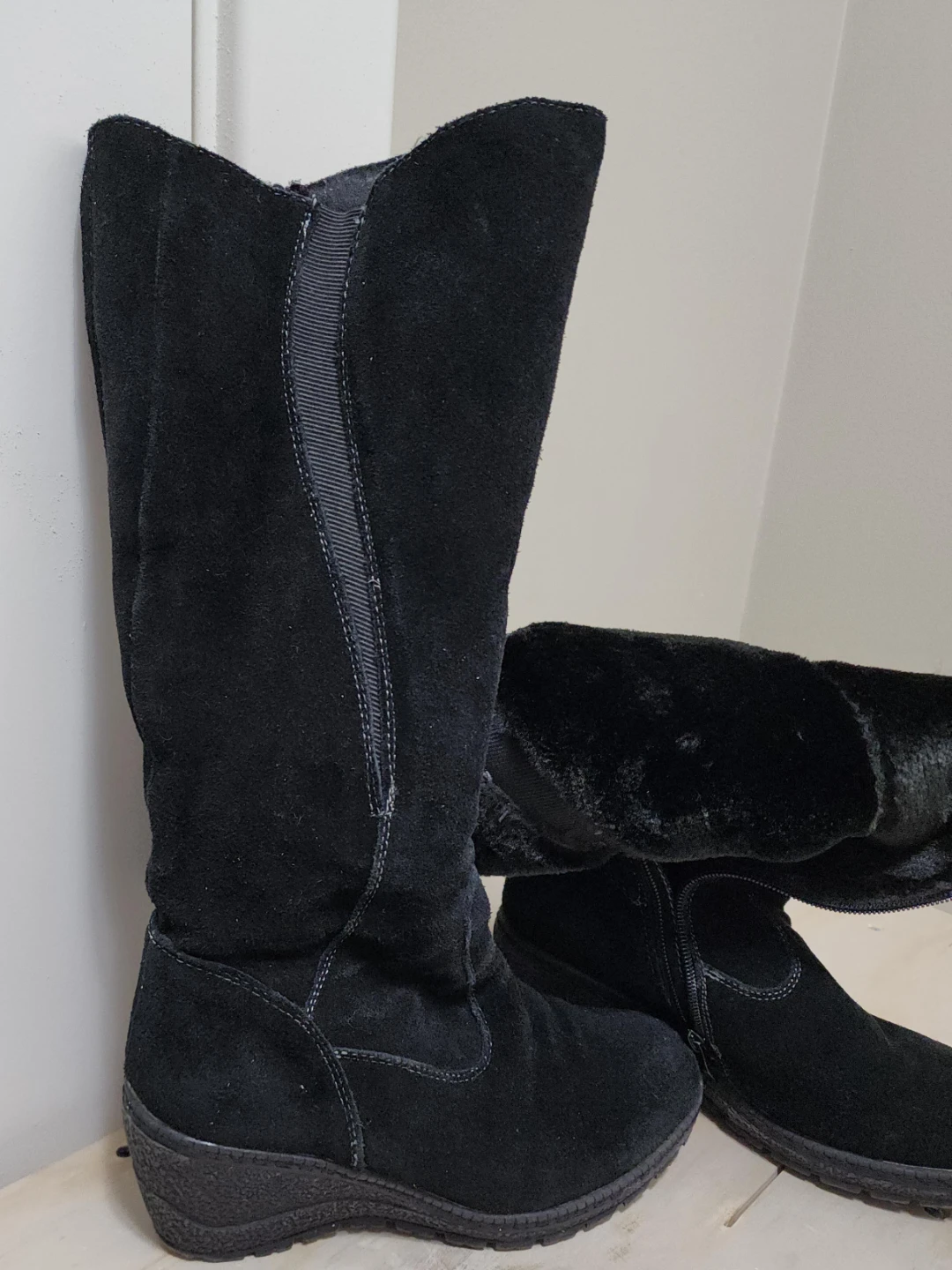 Black Suede Boots