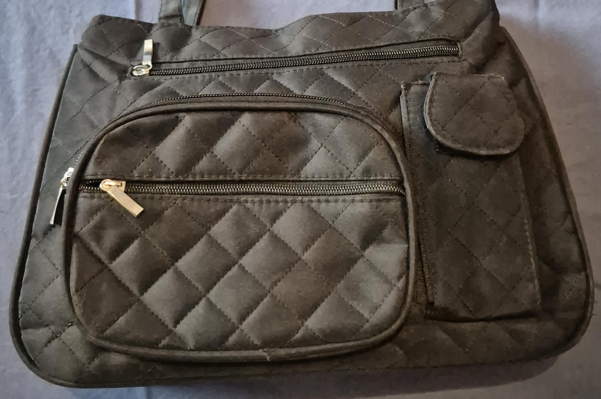 Quilted Black Purse