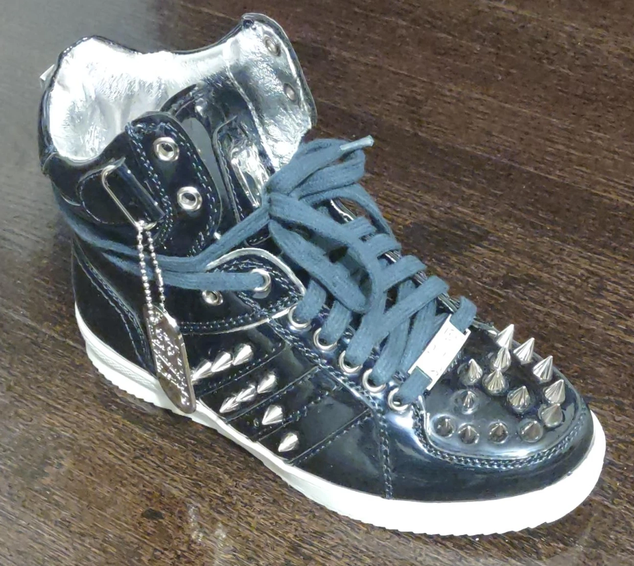 Women's High Top Sneakers with Spikes