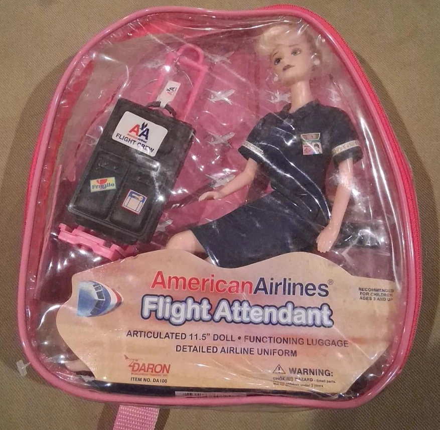 American Airlines Flight Attendant 11.5" Doll