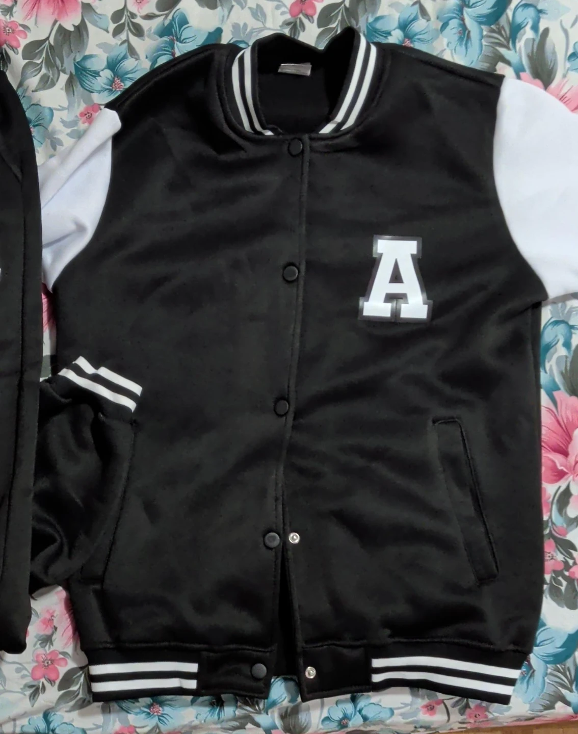 Black & White Letterman Jacket