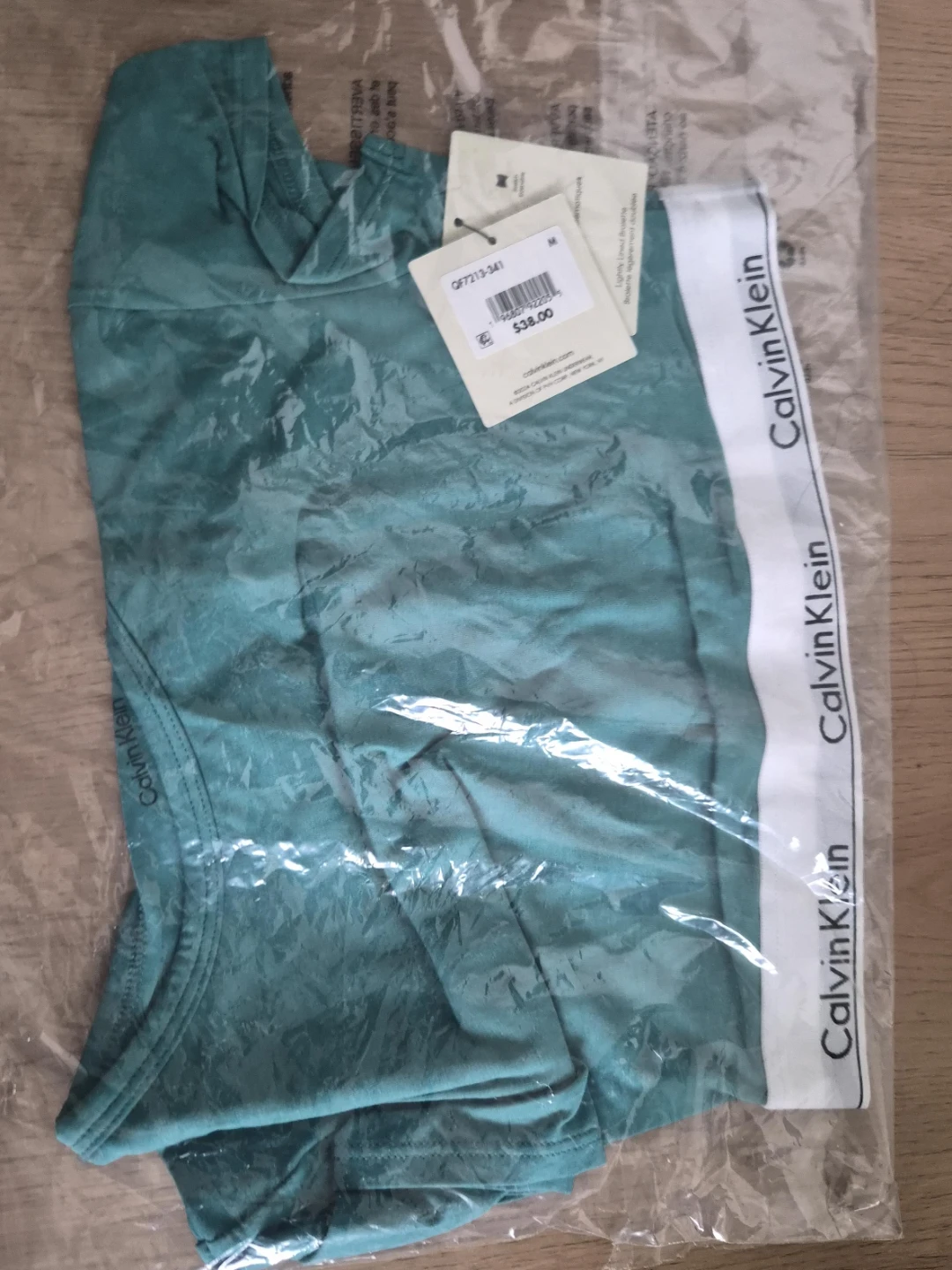 2 Calvin Klein Icon Cotton Modal T-Shirt Bralette - M