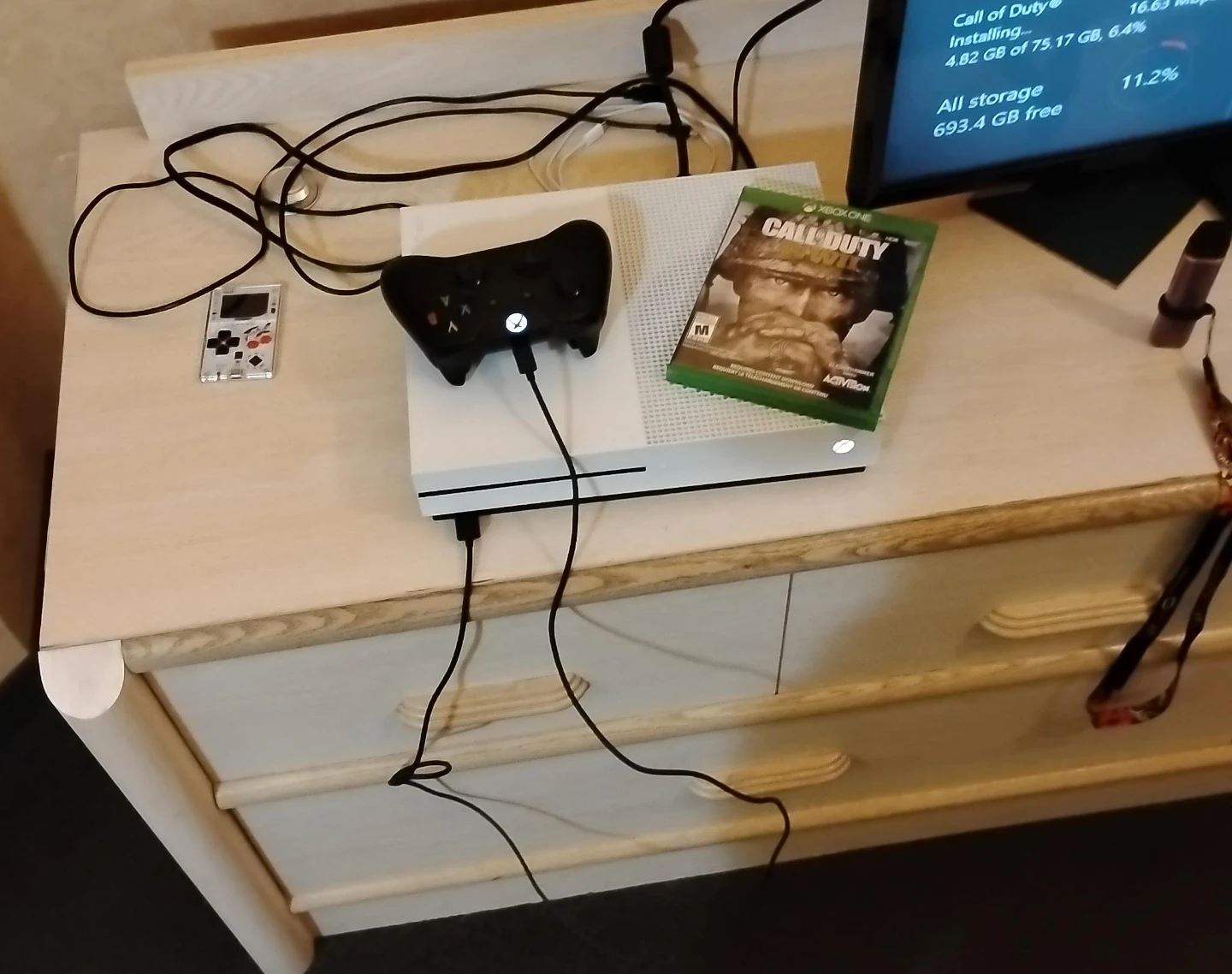 Xbox One S with Call of Duty WWII