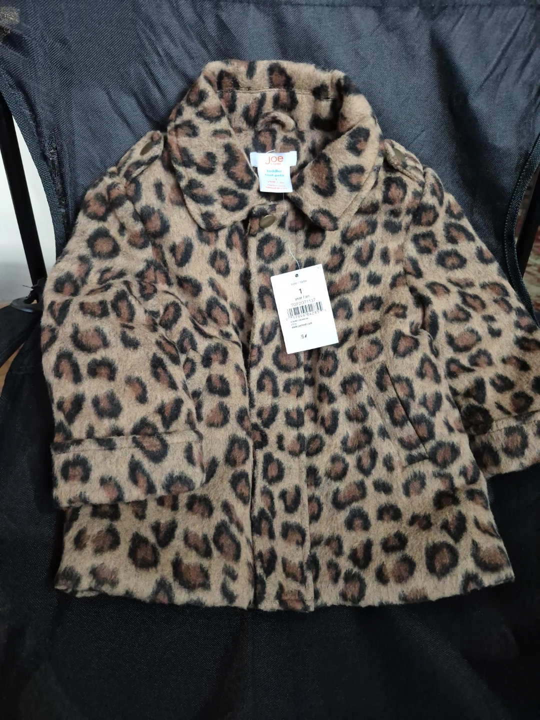 Joe Toddler Leopard Print Coat - Size 1