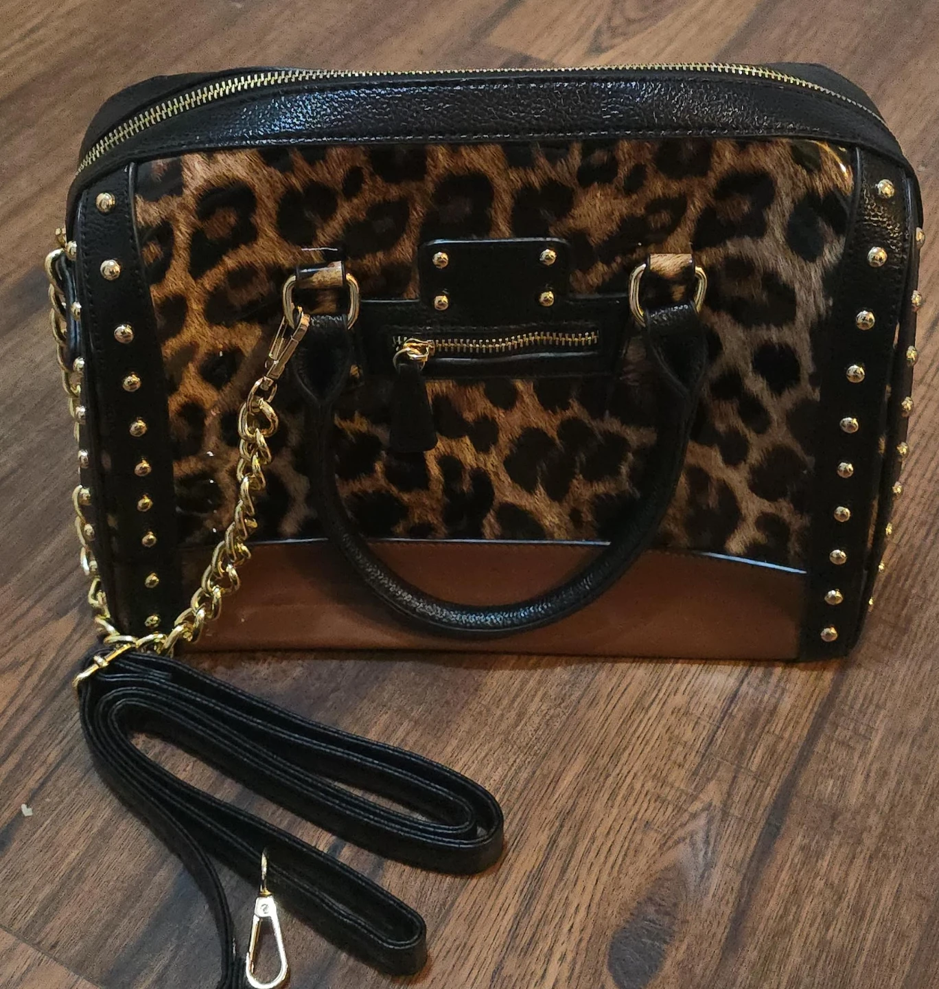 Leopard Print Satchel