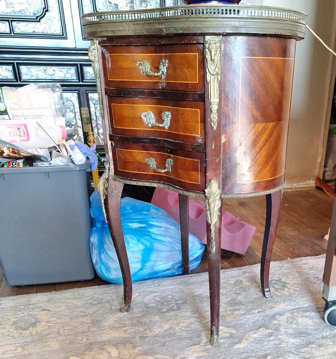 Vintage Accent Table with Drawers