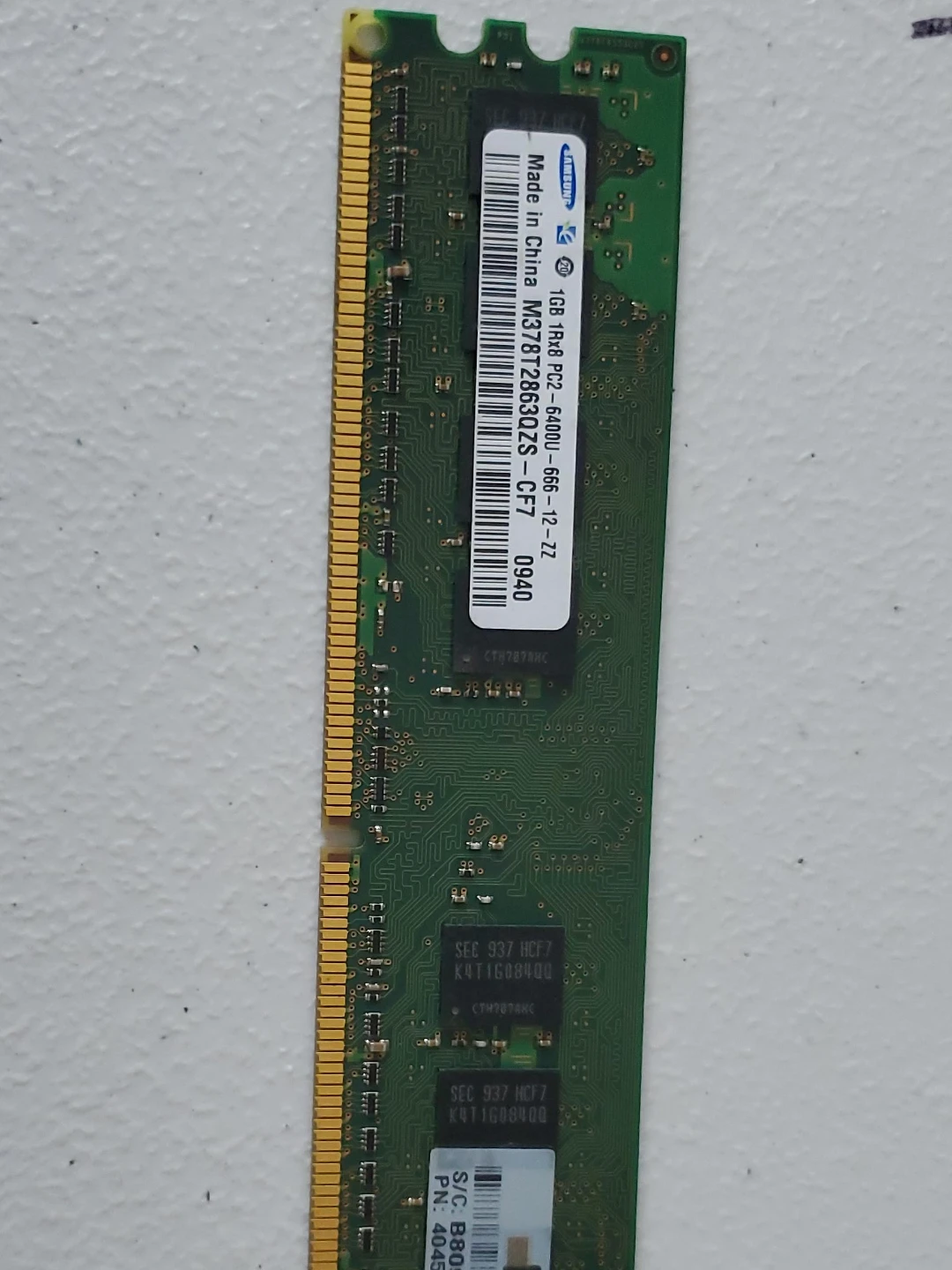 Samsung 1GB PC2-6400U RAM