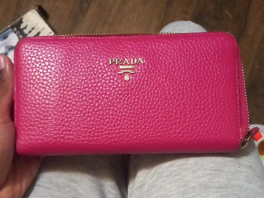 Prada Pink Leather Wallet