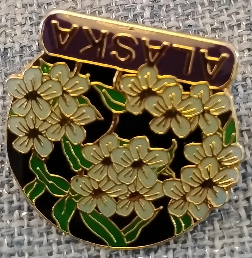 Alaska Flower Enamel Pin
