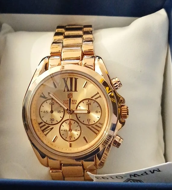 Montres Prestige Gold Watch