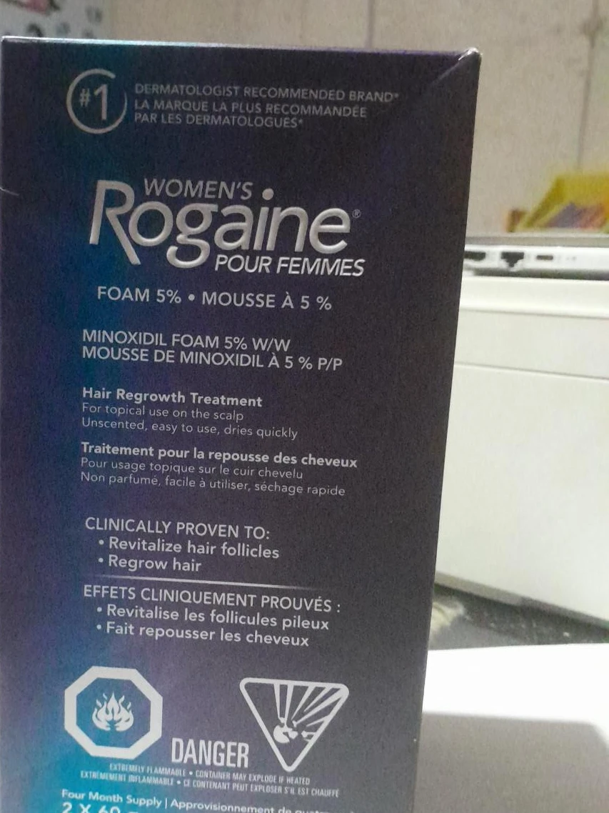 New Rogaine Women's Foam 5% Hair Regrowth Treatment