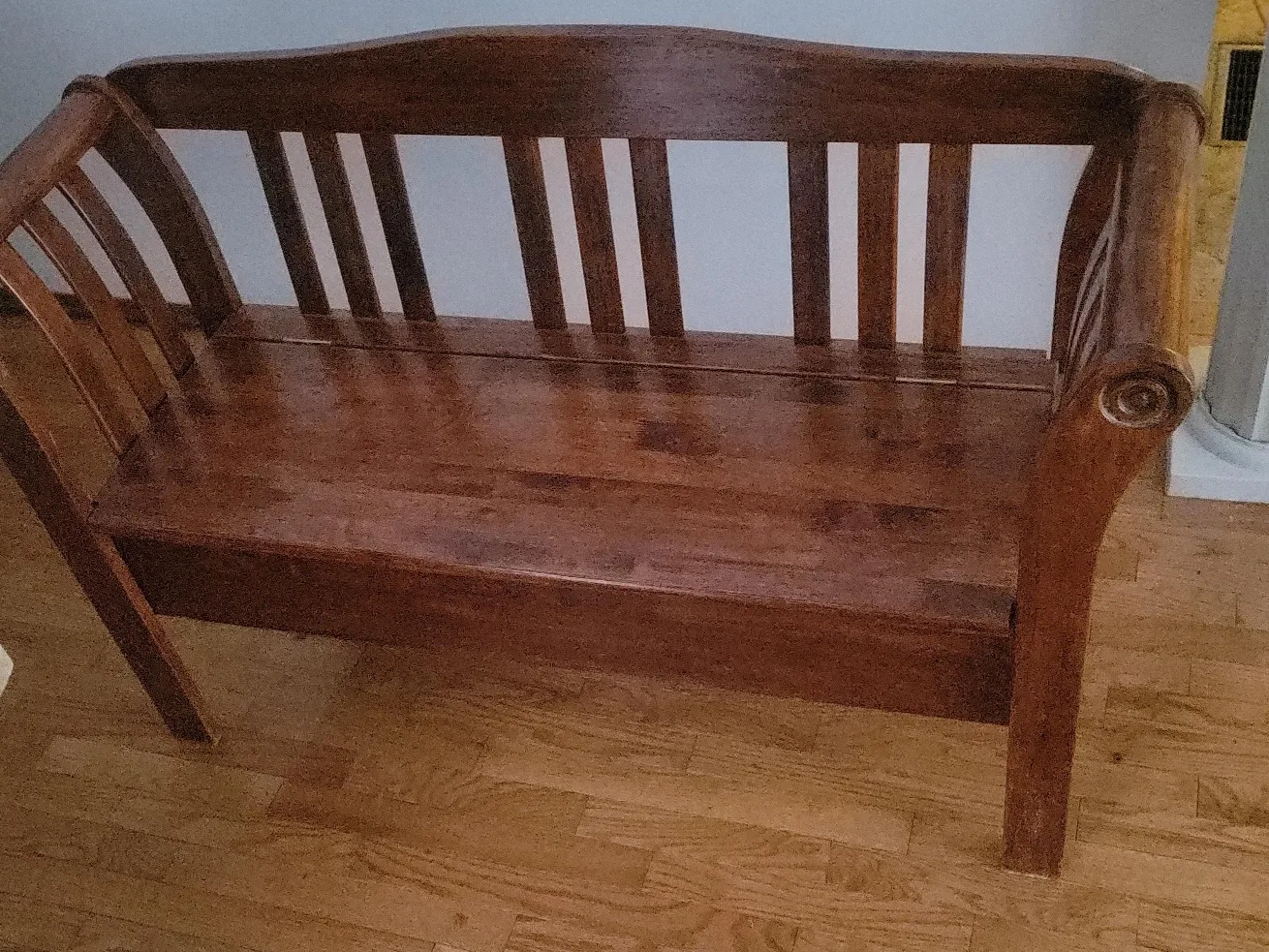 Wooden Entryway Bench