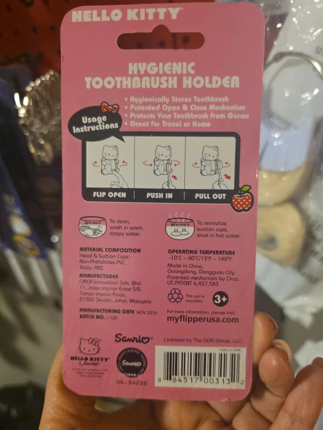 Hello Kitty Hygienic Toothbrush Holder - New