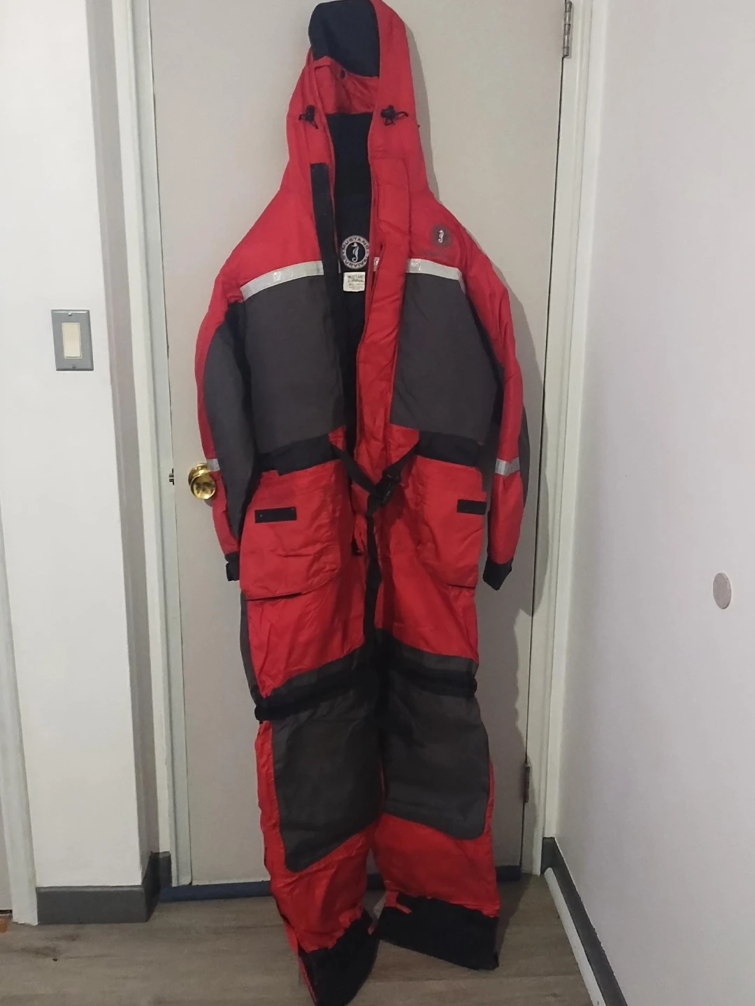 Mustang Survival Suit - Red/Gray MS-195HX