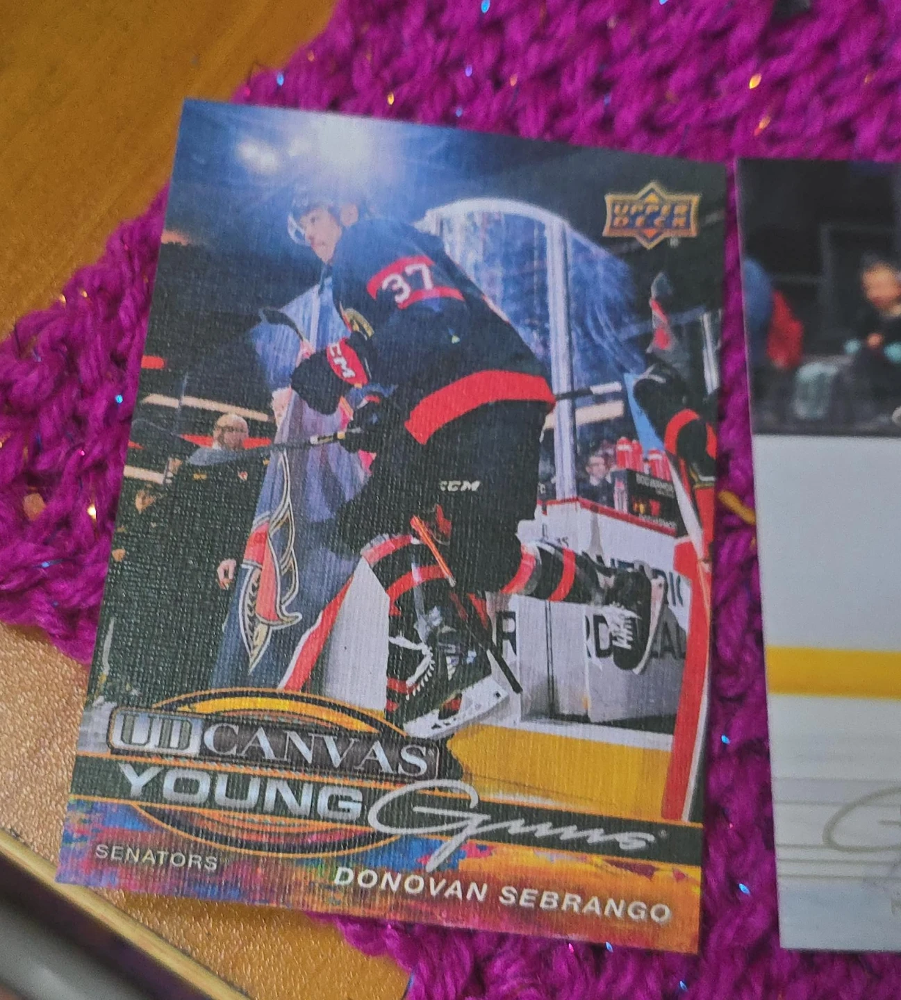 Donovan Sebrango UD Canvas Young Guns Senators Card