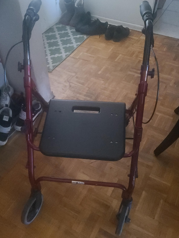 Red Walker with Seat