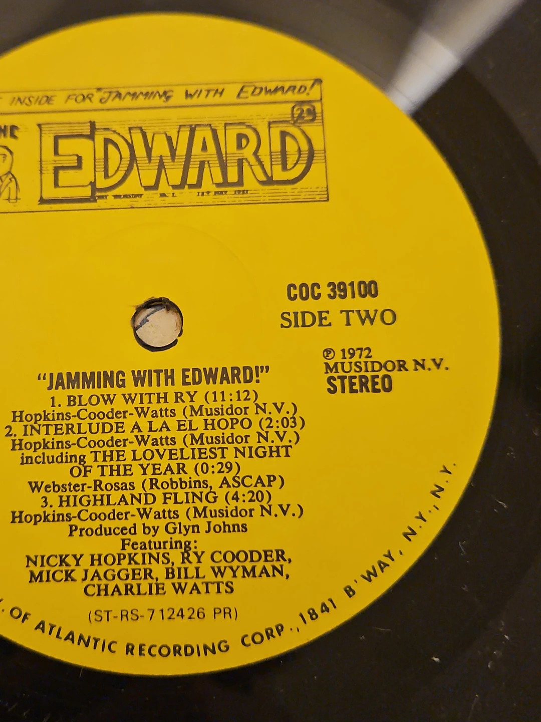 Edward Jamming With Edward! Vinyl Record