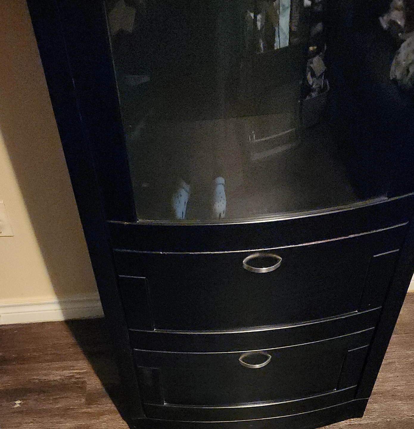 Black Cabinet with Drawers