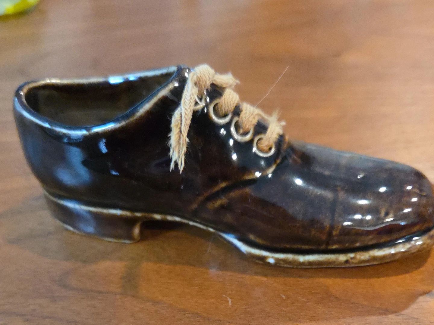 Vintage Ceramic Shoe Figurine