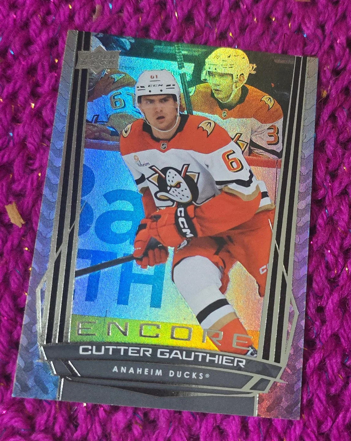 Cutter Gauthier Anaheim Ducks Encore Hockey Card