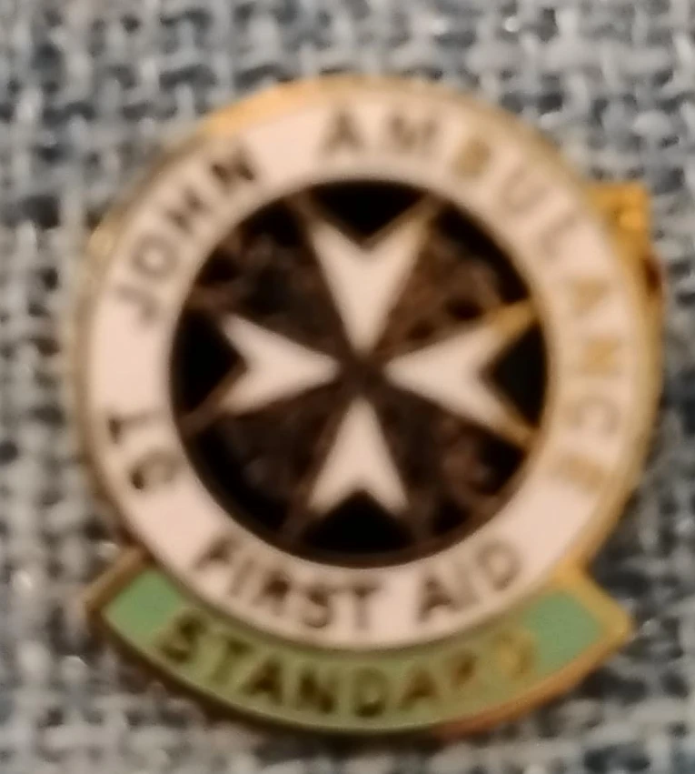 St. John Ambulance First Aid Standard Pin