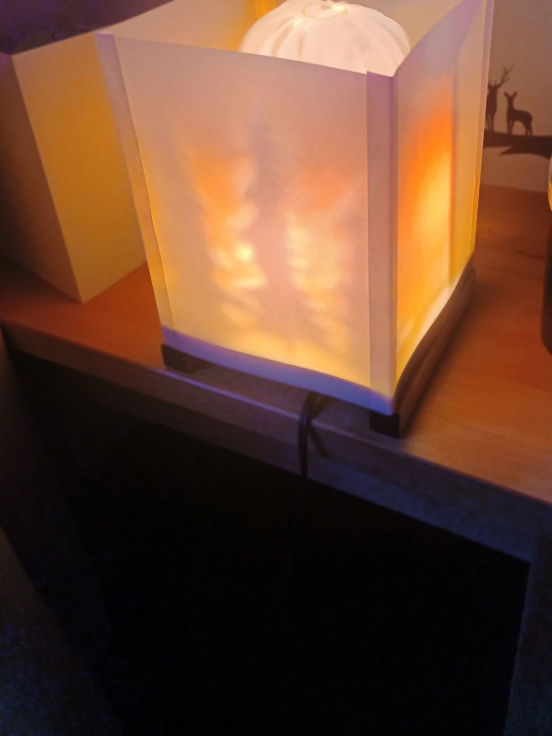 Decorative Tabletop Lamps with Nature Scenes