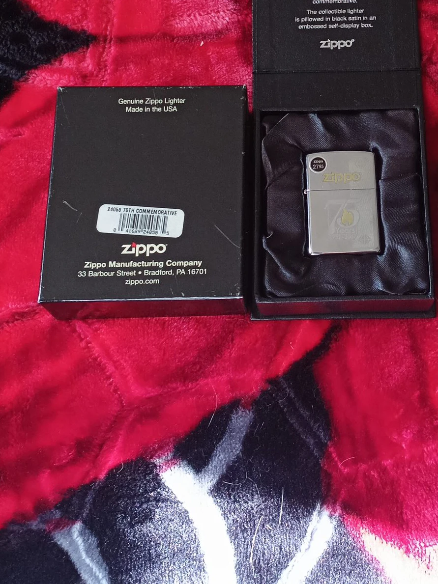 Zippo 75 Years Commemorative Lighter w/ Box