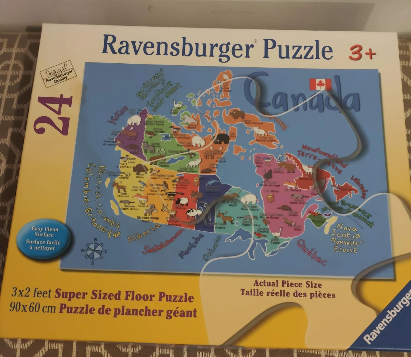 Ravensburger Canada Map Puzzle 24 Piece