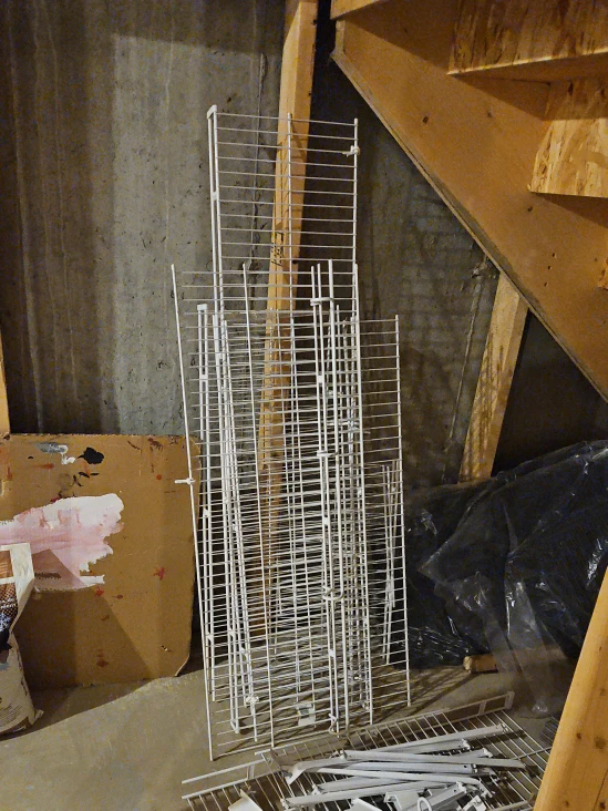 White Wire Shelving Unit