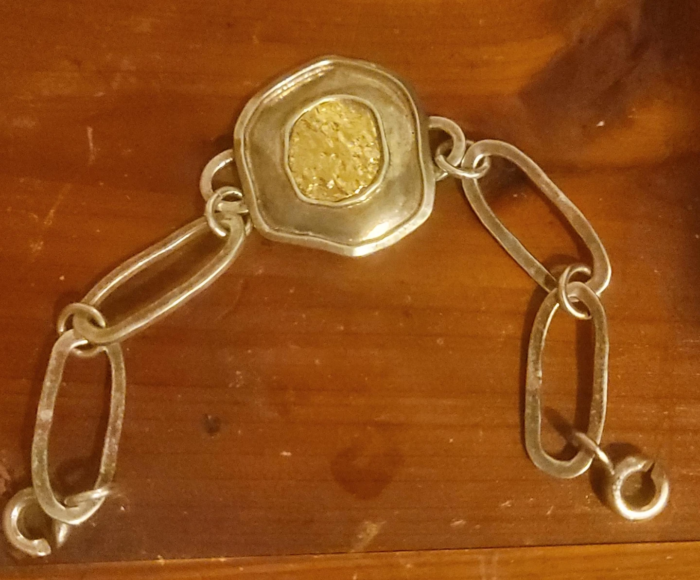 Silver & Gold Tone Link Bracelet