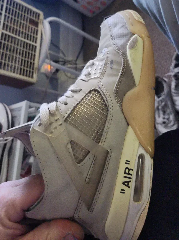 Jordan 4 Retro Off-White Sail (Size: US 10)