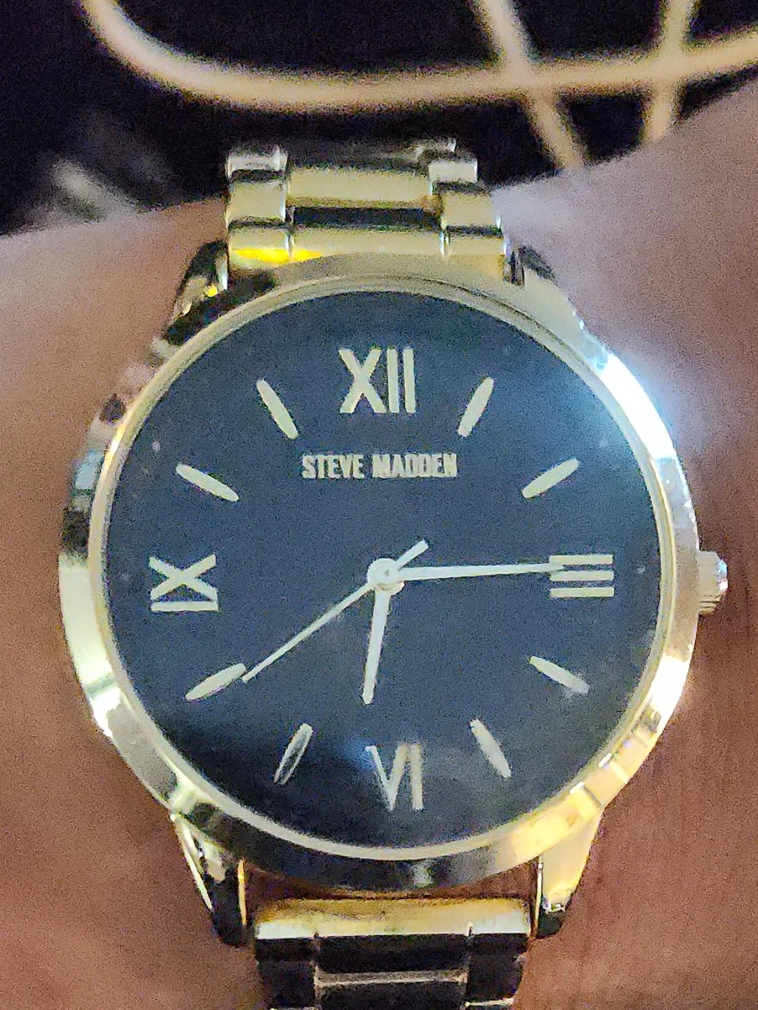 Steve Madden Gold & Black Watch