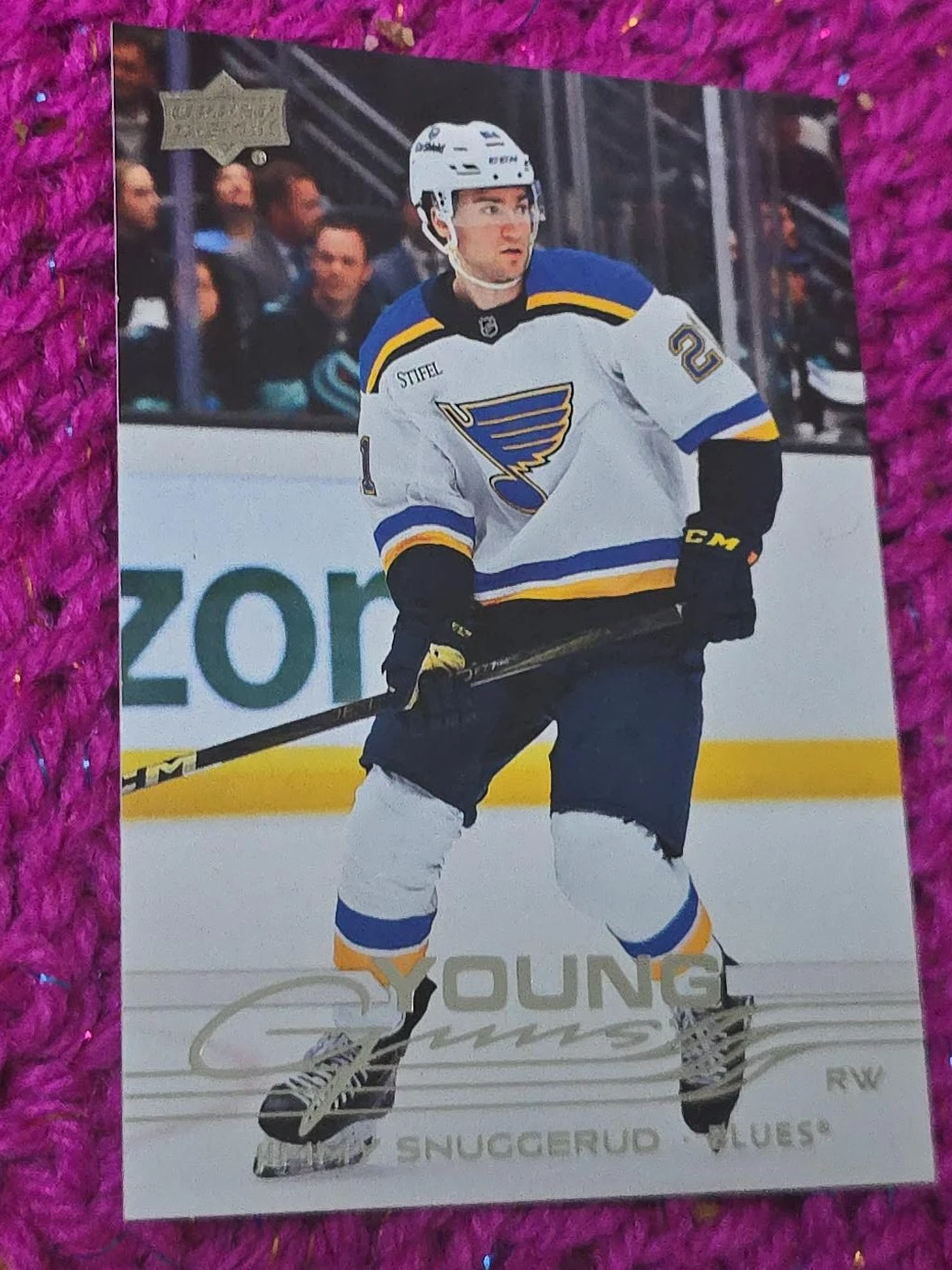 Upper Deck Young Guns Snuggerud Blues Hockey Card