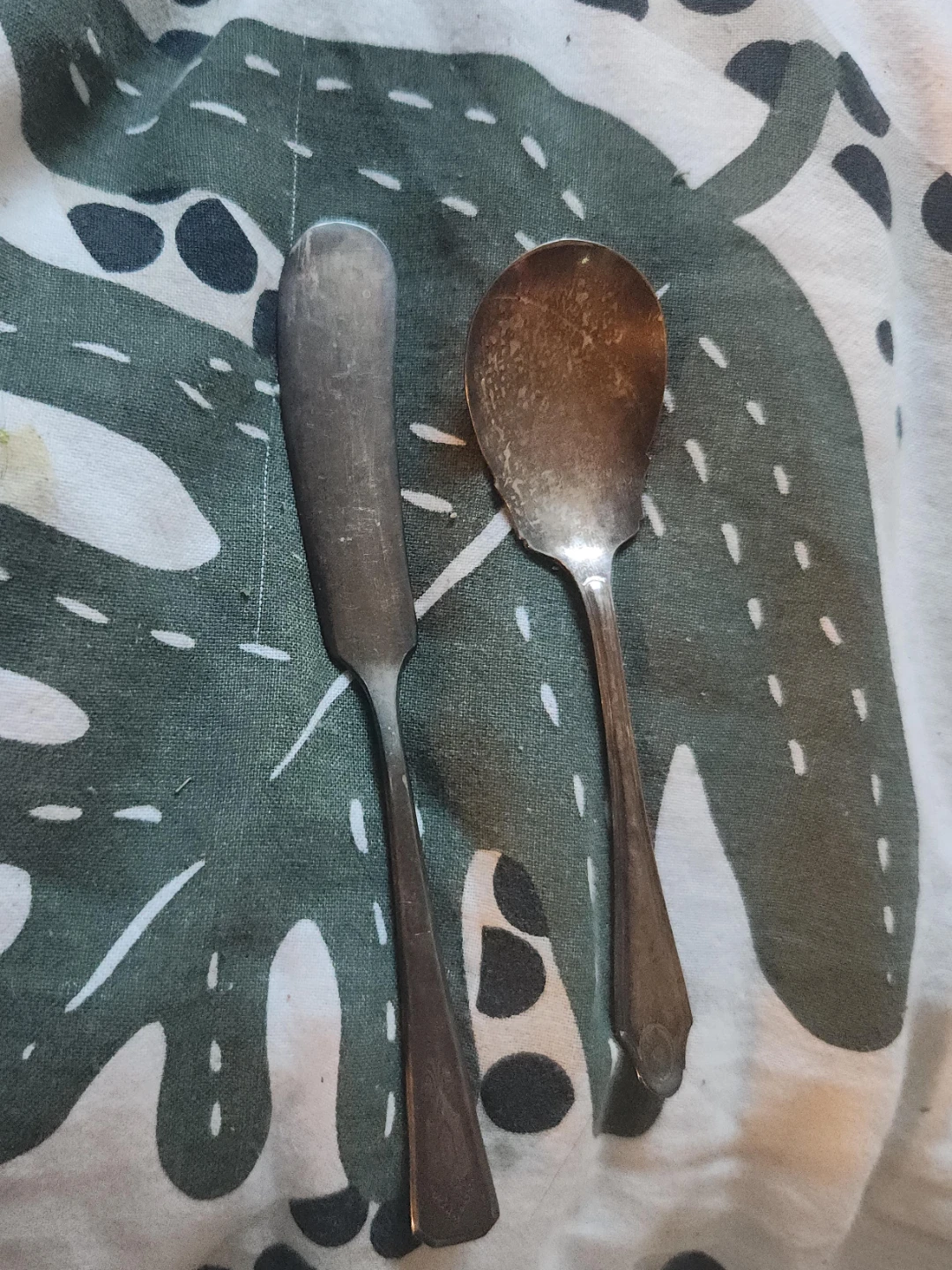 Vintage Silver Butter Knife & Spoon Set🌱