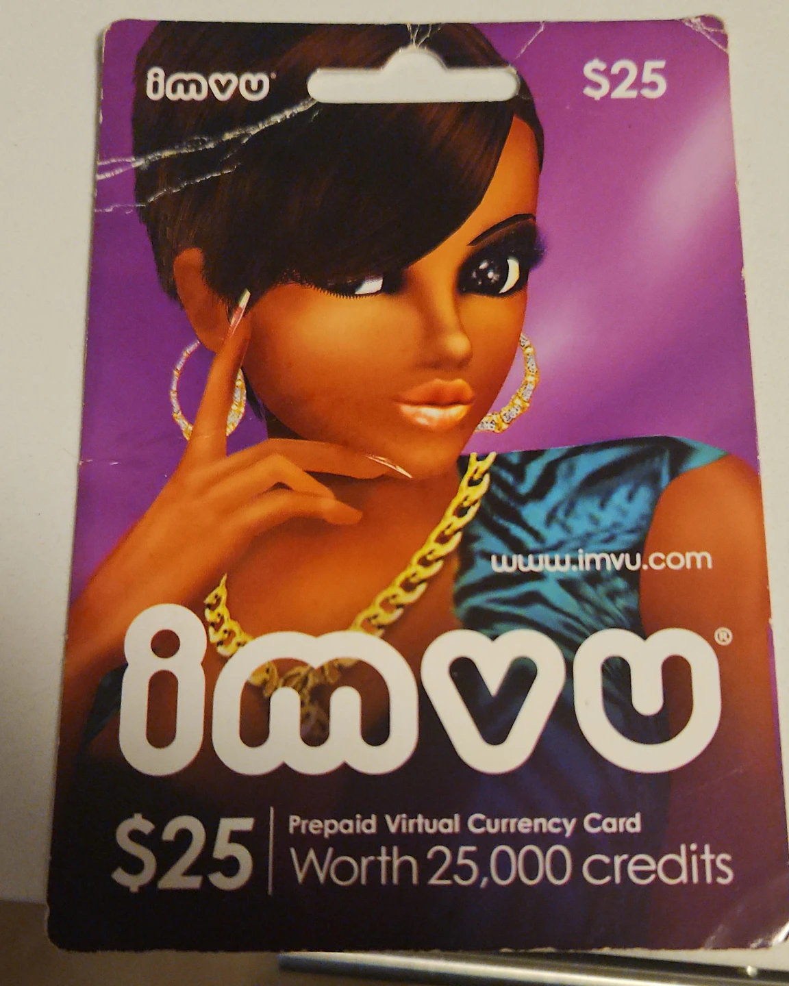 IMVU $25 Virtual Currency Card