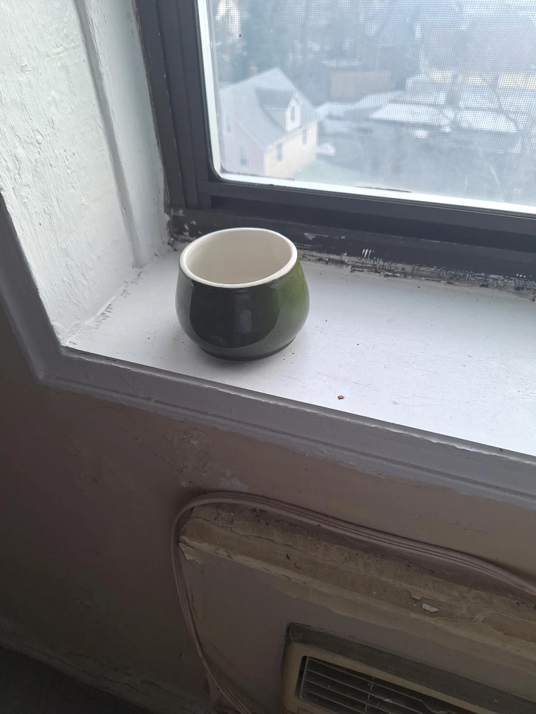 Green Ceramic Planter