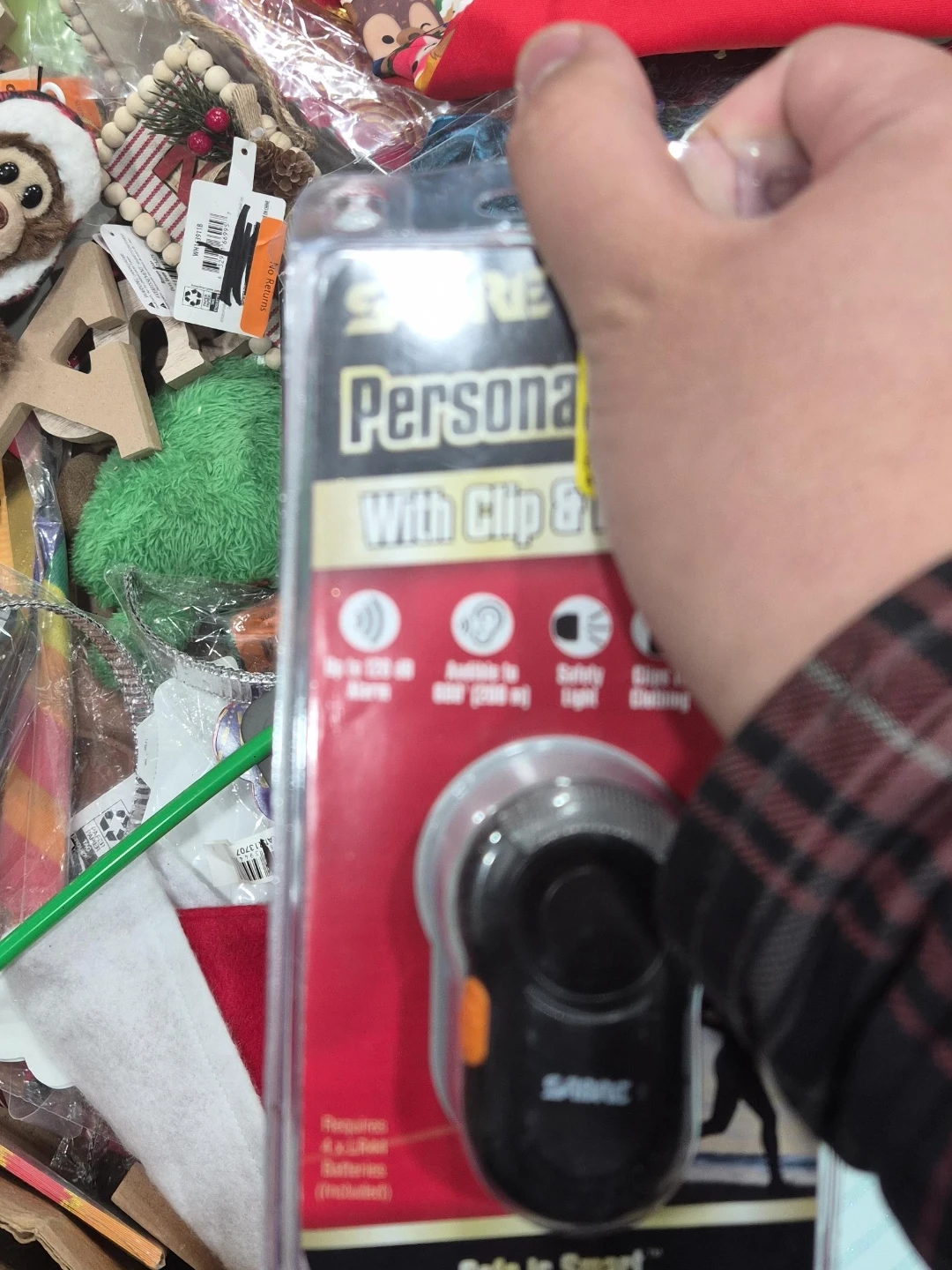 SABRE Personal Alarm With Clip & LED