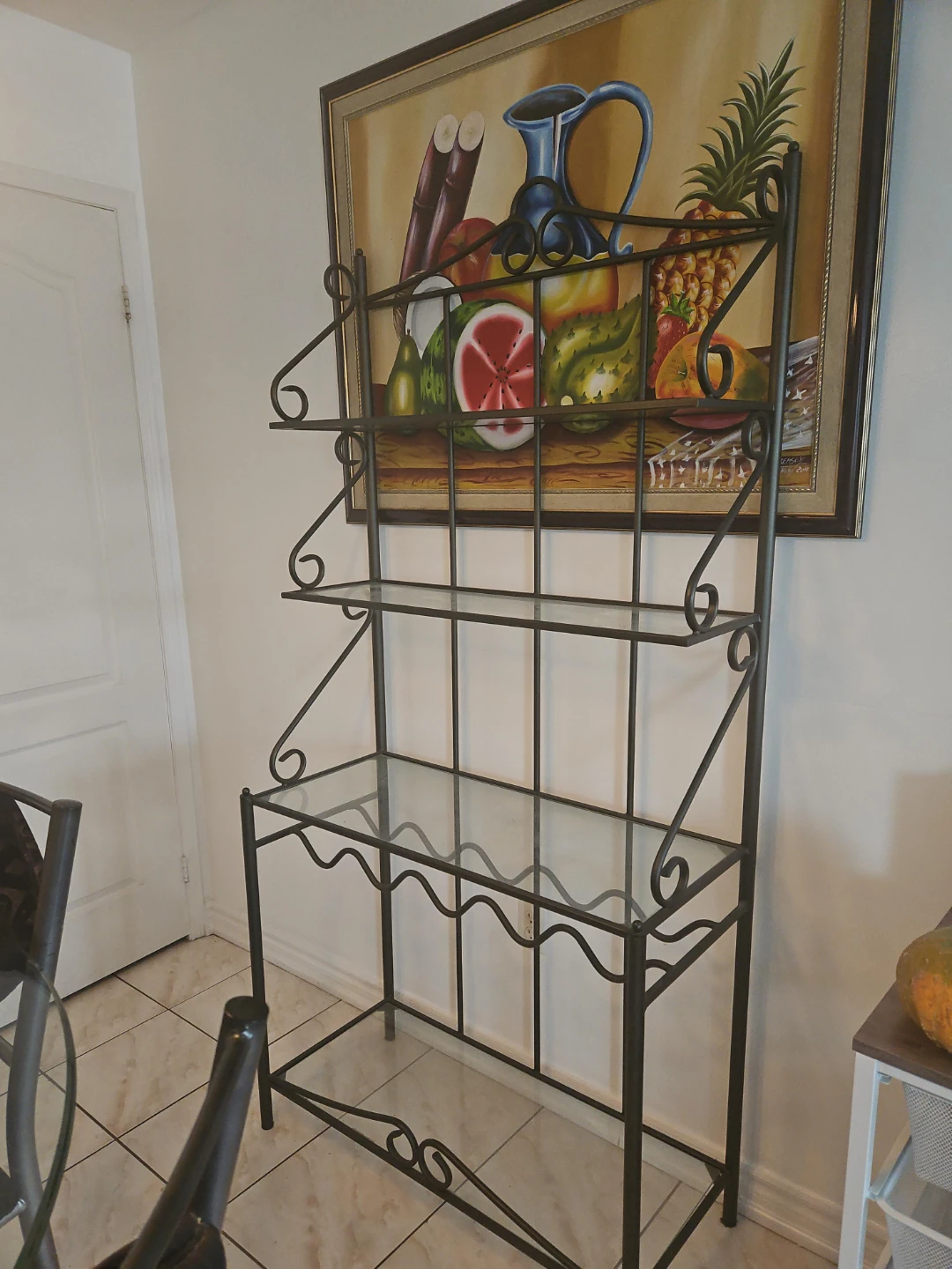Metal & Glass Display Shelf