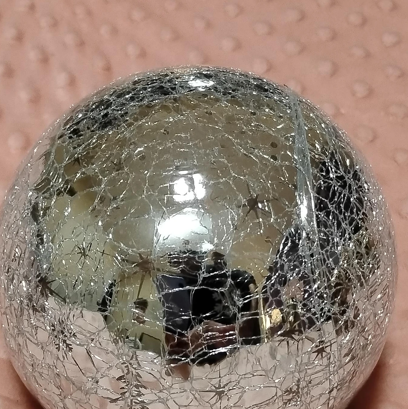 Silver Mirrored Disco Ball