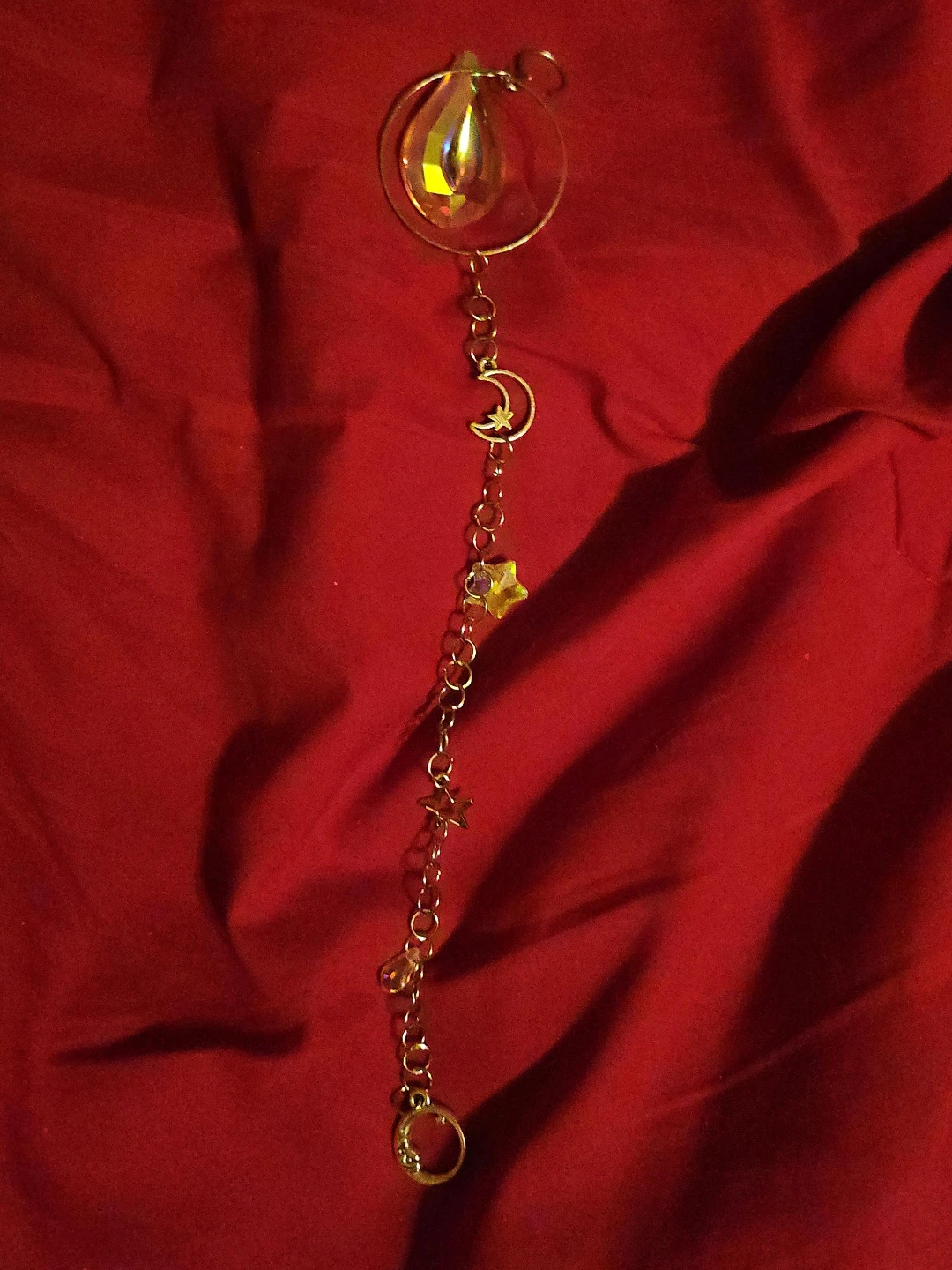 Celestial Crystal Car Charm or suncatcher.
