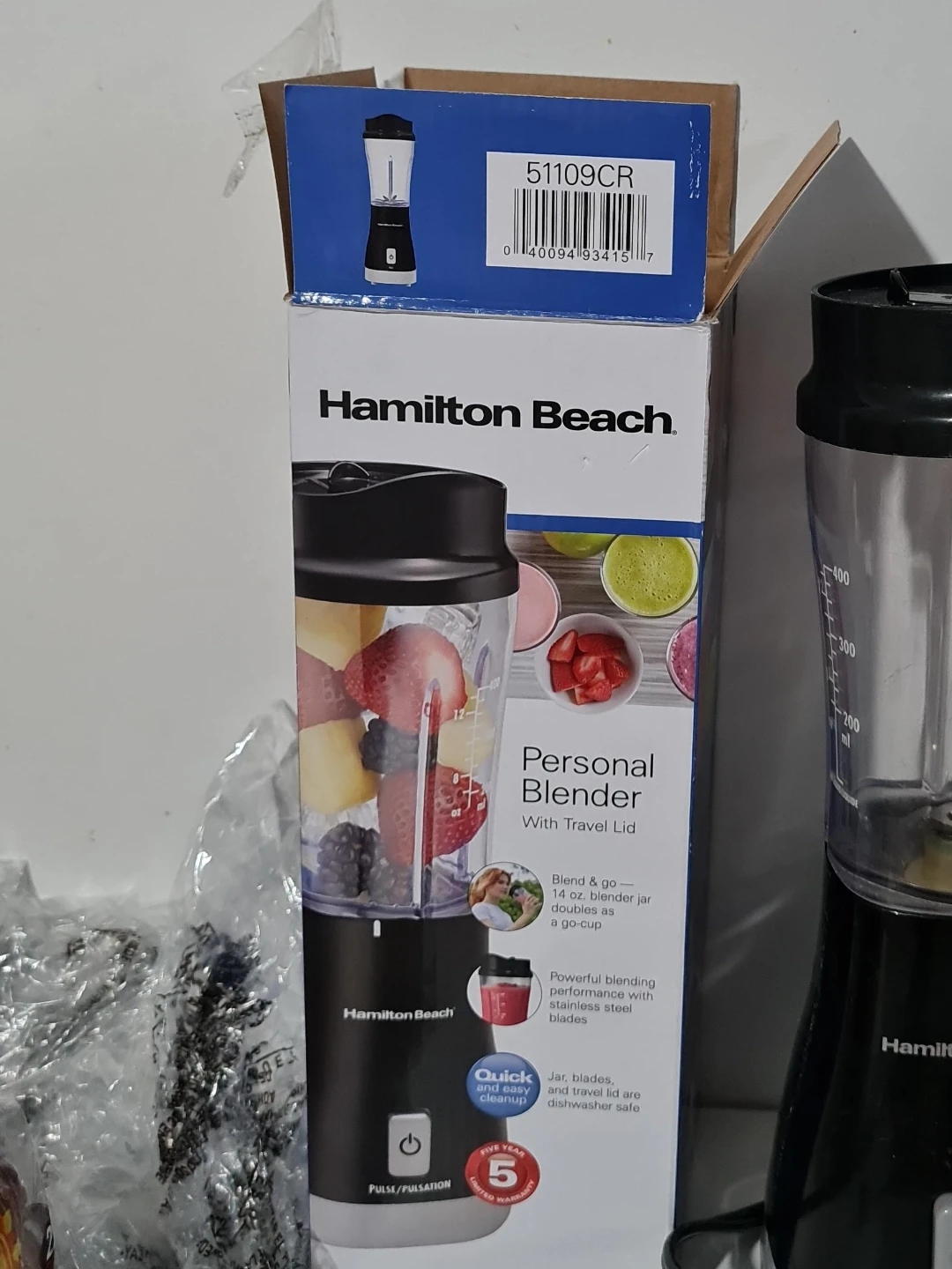 Hamilton Beach Personal Blender with Travel Lid