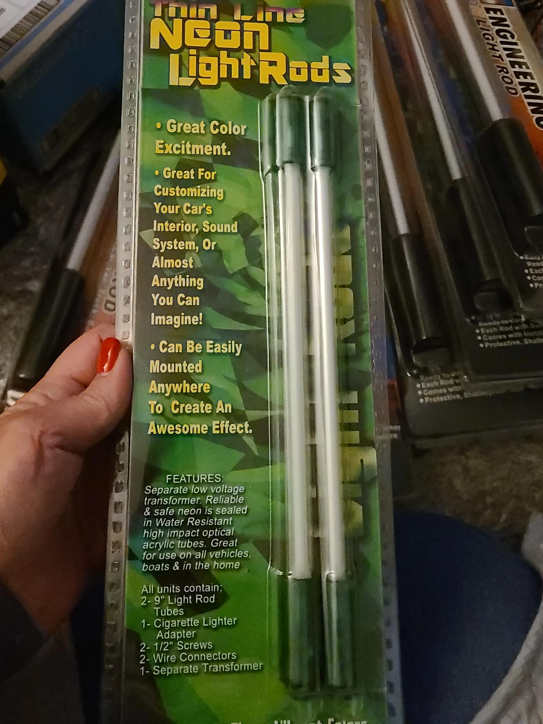 Lite Glow 9" Green Neon Light Rods