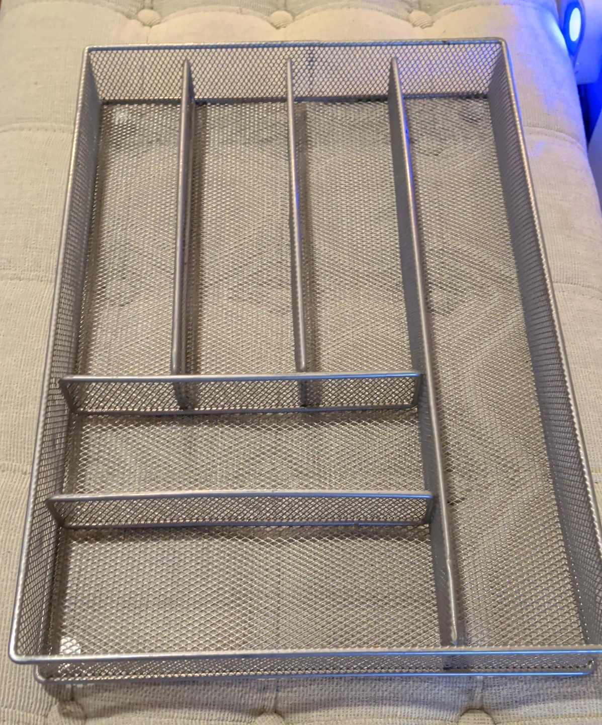 Silver Mesh Drawer Organizer