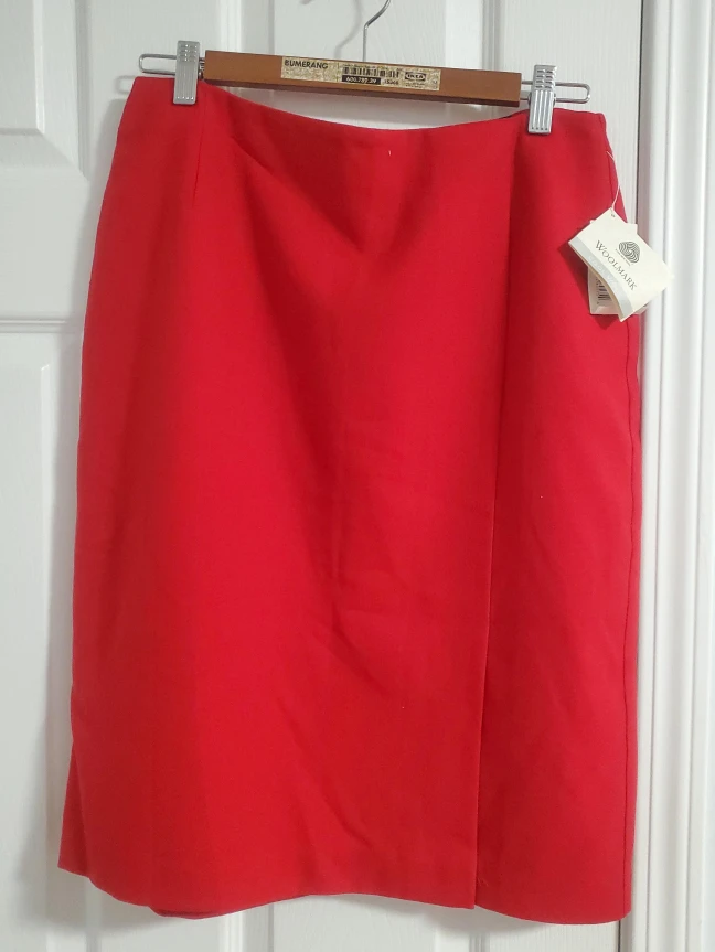 Red Woolmark Skirt