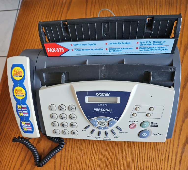 Brother FAX-575 Personal Plain Paper Fax Machine